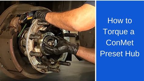 Install new gasket on axle shaft flange for drive axles or install new gasket on hub cap for steer axles. . Conmet axle nut torque specs